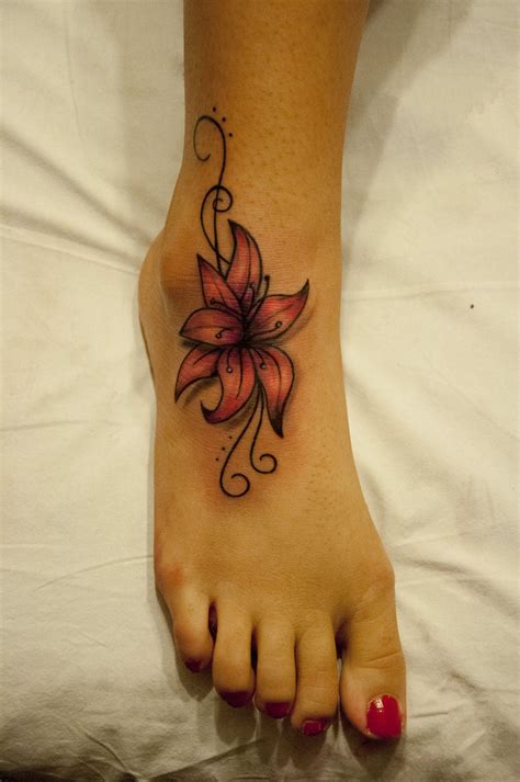 15 Flower Foot Tattoos: A Visual Delight