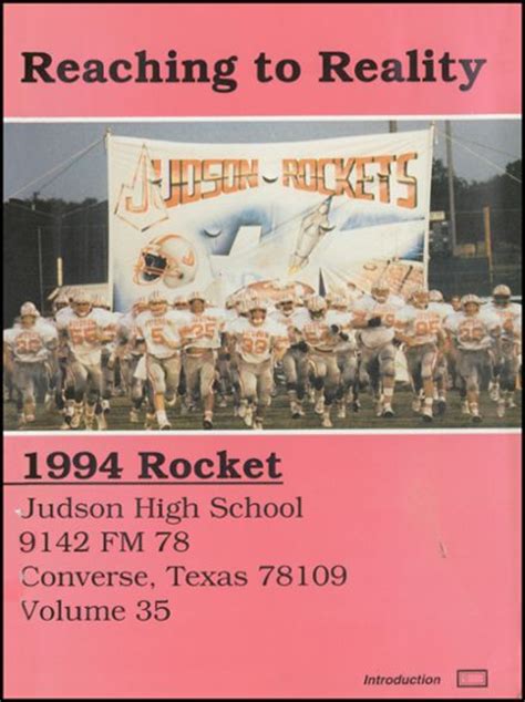 1994 Yearbook From Judson High School From Converse Texas