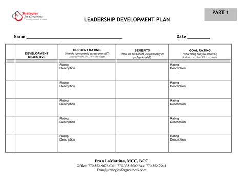 20 Leadership Development Plan Template Simple Template Design