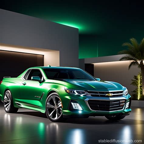 2025 Chevrolet El Camino S Sleek Green And Gray Design Stable