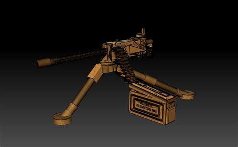 3D Printed M1919 Browning 30 Cal Machine Gun By Sharedogminiatures Pinshape