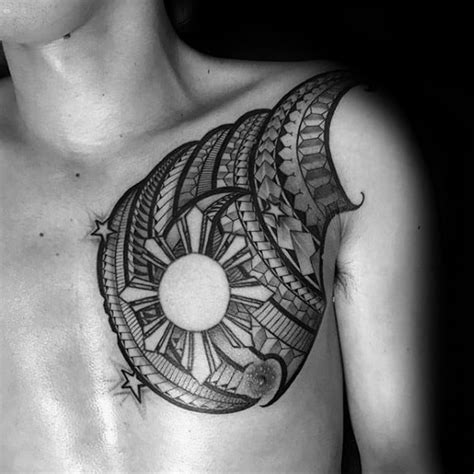 50 Filipino Sun Tattoo Designs For Men Tribal Ink Ideas In 2020