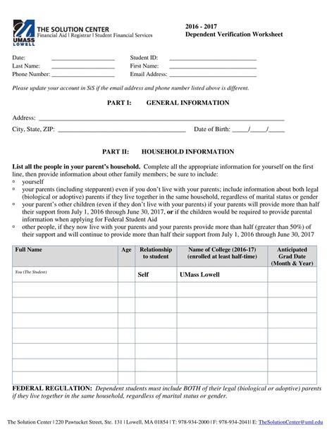 7 Steps In Filling Out A Dependent Verification Form Db Excel Com