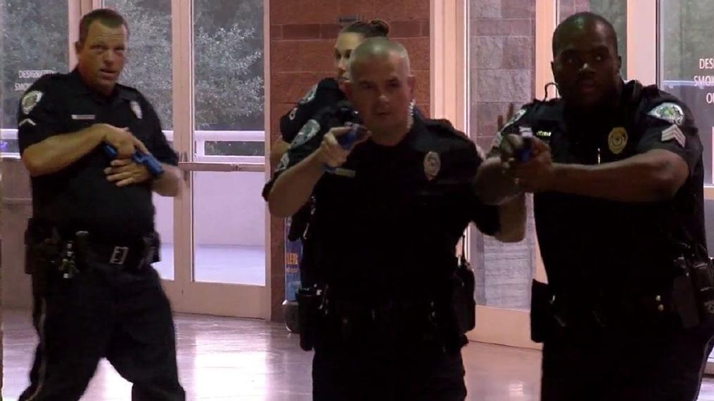 Active Training Exercise In North Charleston Prepares Police Civilians