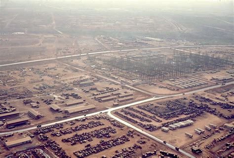 Aerial View Over Long Binh Military Base Vietnam War 1969 Flickr