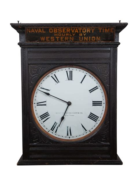 Amp Quot Western Union Naval Observatory Time Amp Quot Wall Clock Ebth