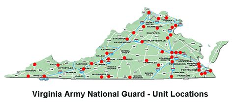 Virginia Military Bases Map - Amaral Northwestern