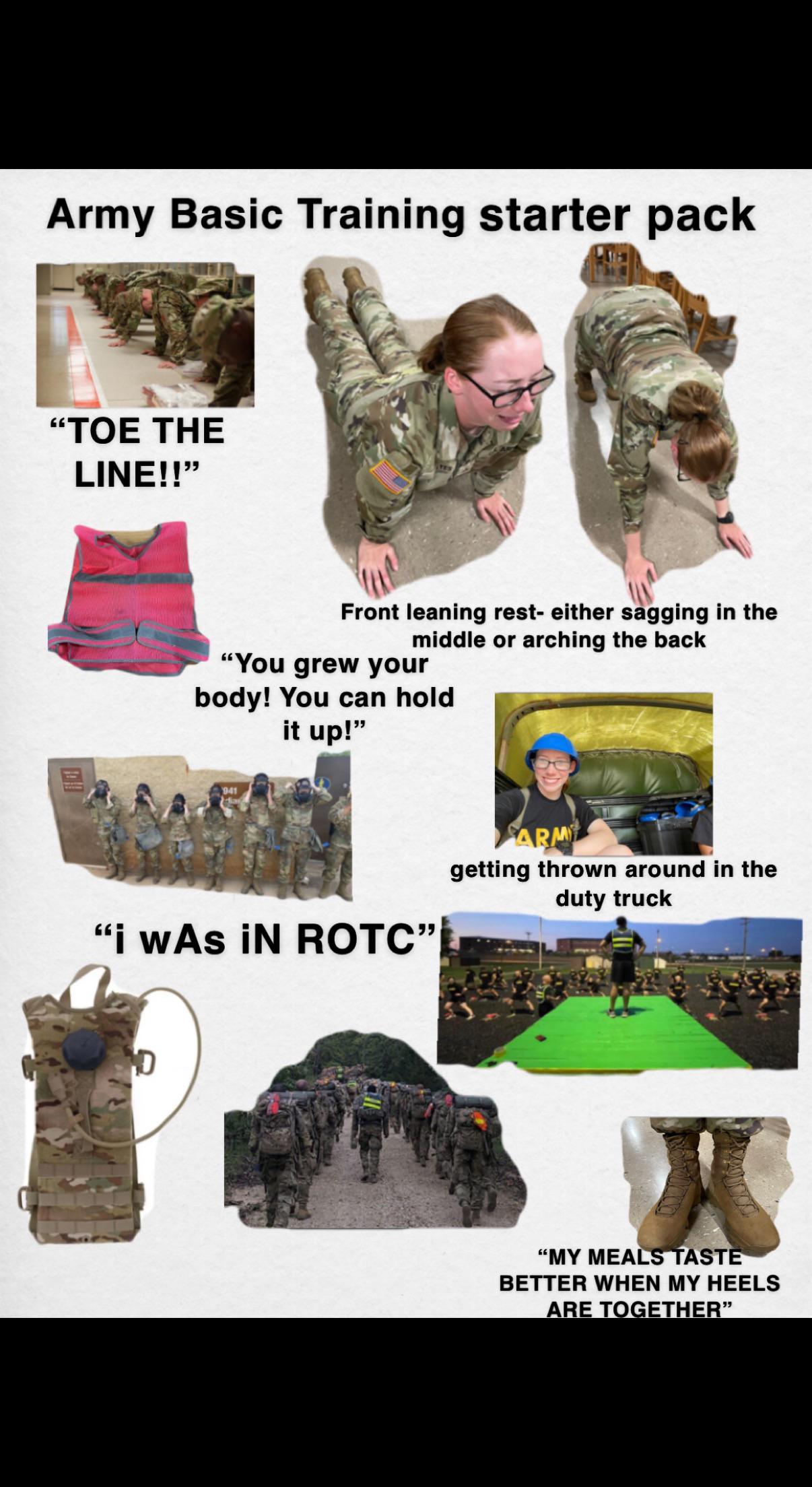 Army Basic Training Starter Pack R Starterpacks Starter Packs