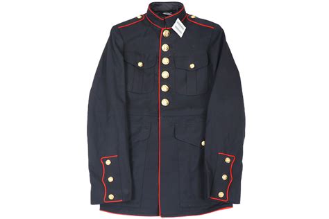 Authentic U S Marine Corp Usmc Dress Blue Jacket Coat Dscp Crown