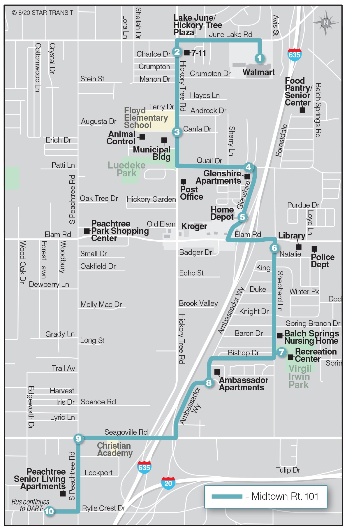 Balch Springs Midtown Express Star Transit