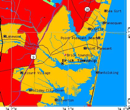 Brick Nj Zip Code Map Map