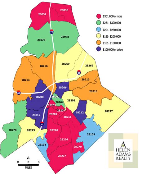 Charlotte Nc Zip Code Map Maping Resources