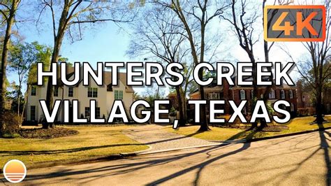 City Of Hunters Creek Village Texas In The Memorial Villages Ultrahd 4K Real Time Driving Tour