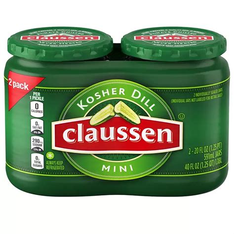 Claussen Kosher Dill Mini Pickles 20 Oz 2 Ct Sam S Club