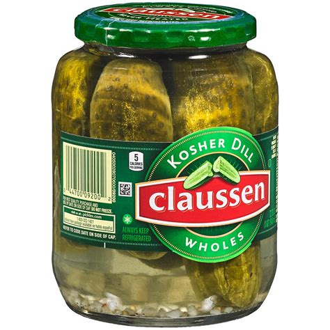 Claussen Kosher Dill Pickle Wholes 32 Fl Oz Shipt