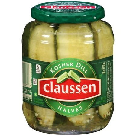 Claussen Pickles Kosher Dill Halves 32 Fl Oz Pickles Relish