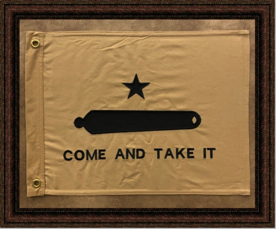 Come And Take It Flag Antique And Historic Art Framed Etsy