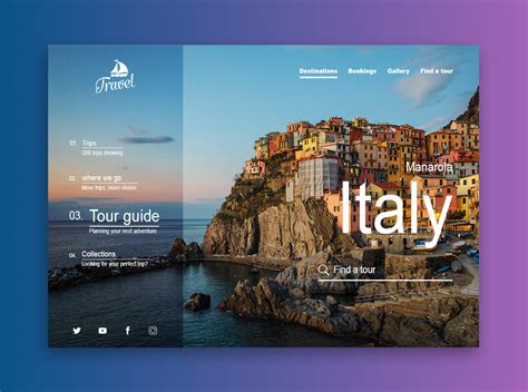 Confira Este Projeto Do Behance Travel Website Design Website Design Inspiration Layout