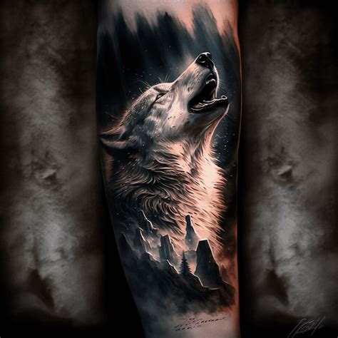 Create The Ultimate 5Step Howling Wolf Tattoo Today