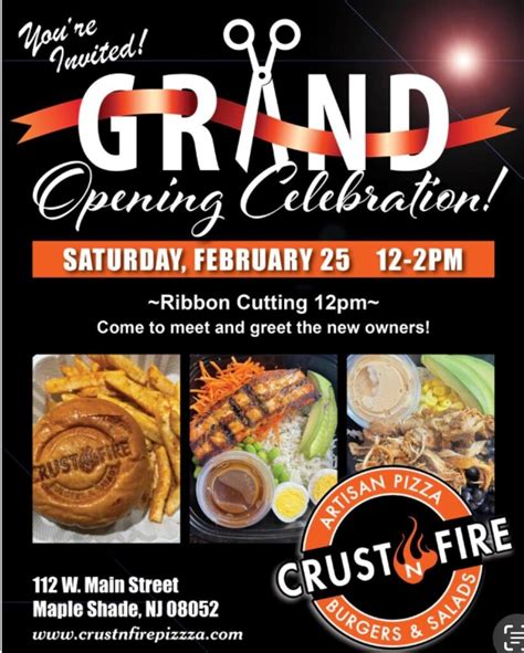 Crust N Fire In Maple Shade Has Grand Opening Main Street Maple Shade