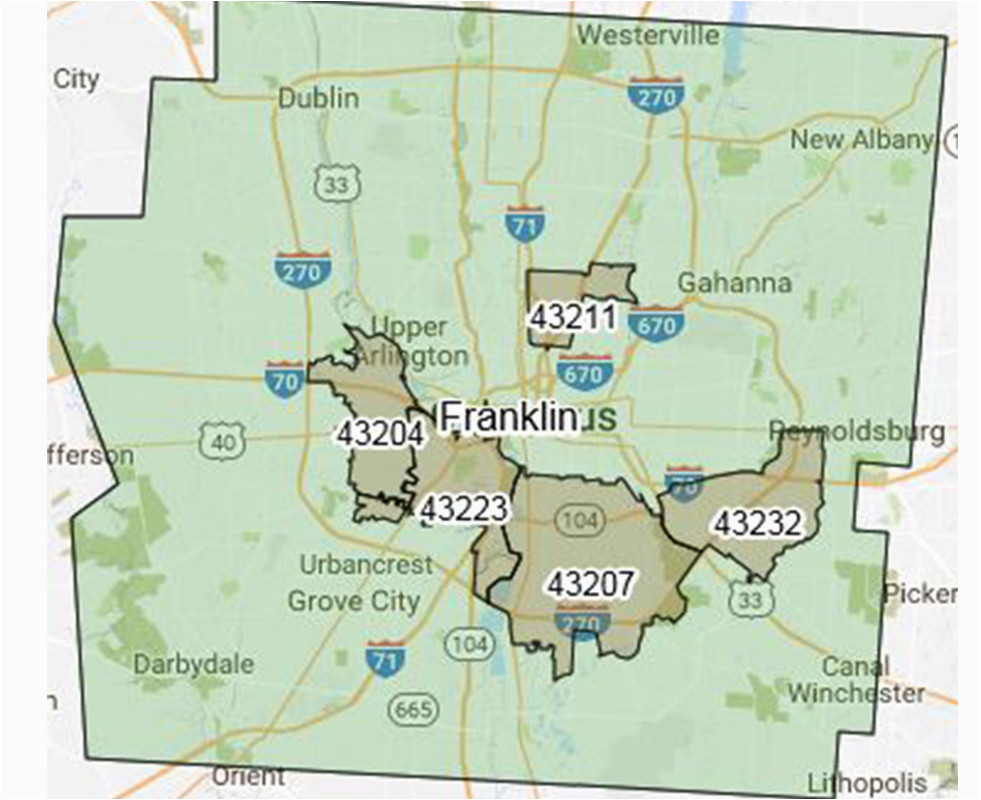 Delaware Ohio Zip Code Map Secretmuseum