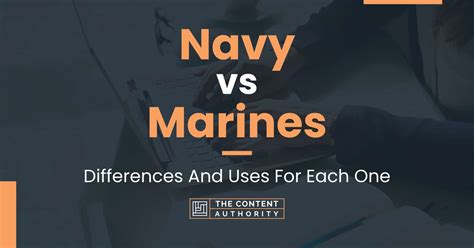 Difference In Navy And Marines