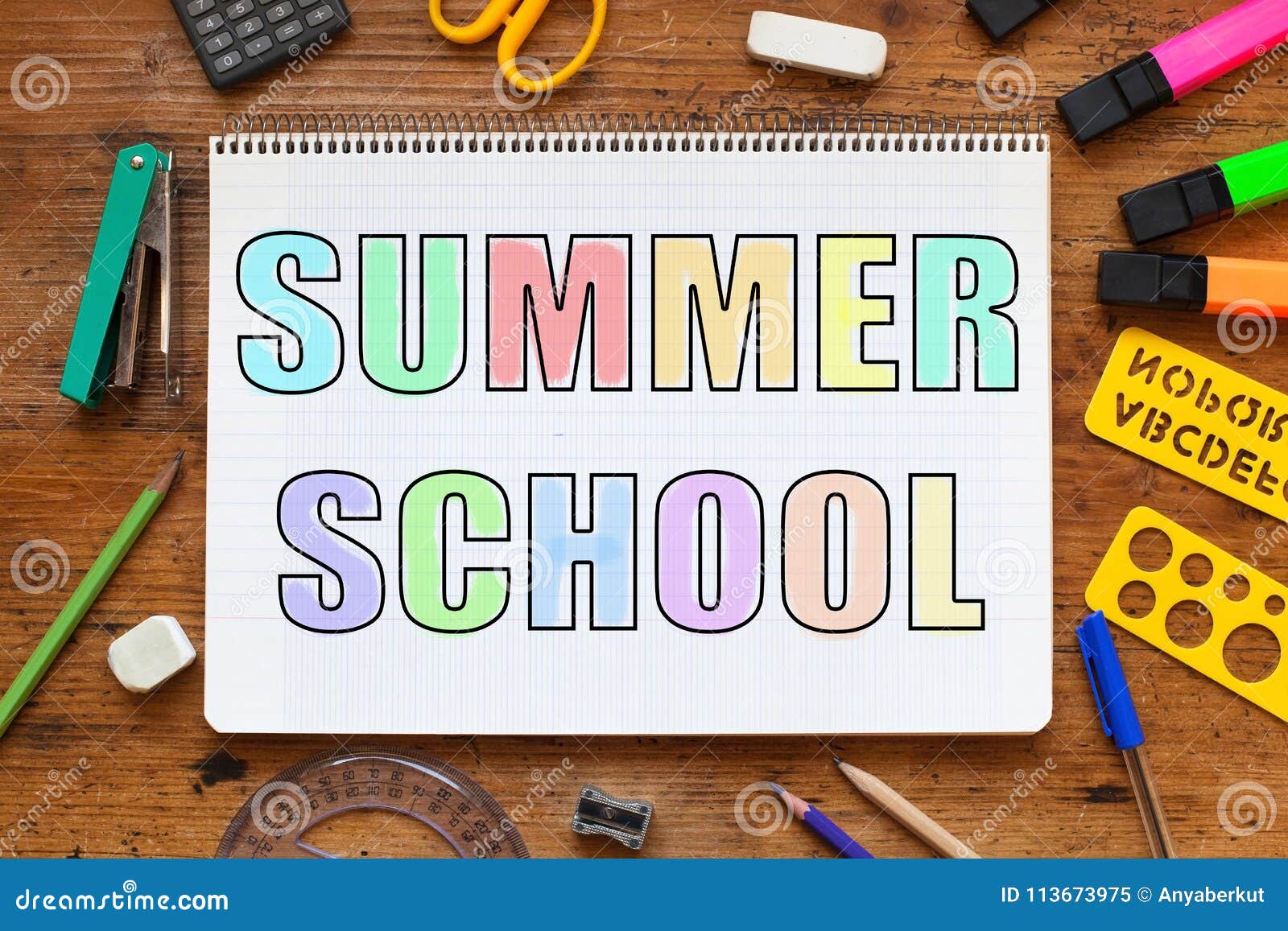 End Of School Summer Break Time Stock Image Cartoondealer Com 37804333