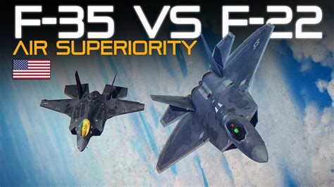 F 22 Raptor Vs 2X F 35 Lightning Air Superiority Digital Combat