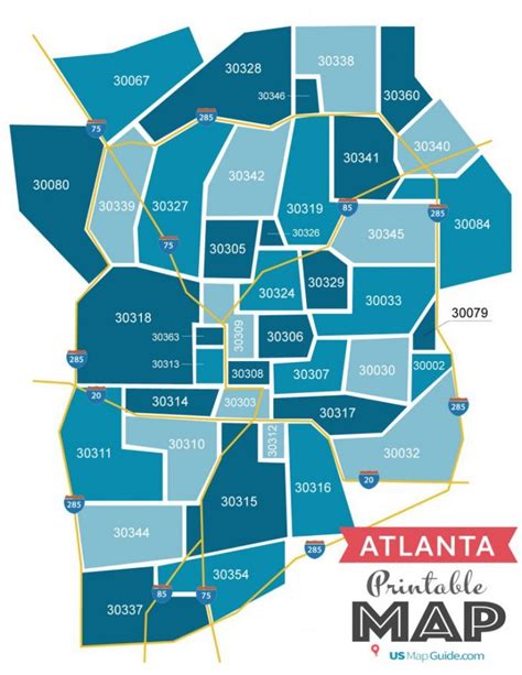 Georgia Zip Codes Atlanta