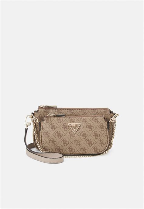 Guess Noelle Pouch Crossbody Set Handbag Latte Beige Zalando Ie