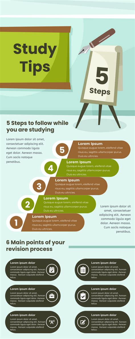 Helpful Study Tips Infograph