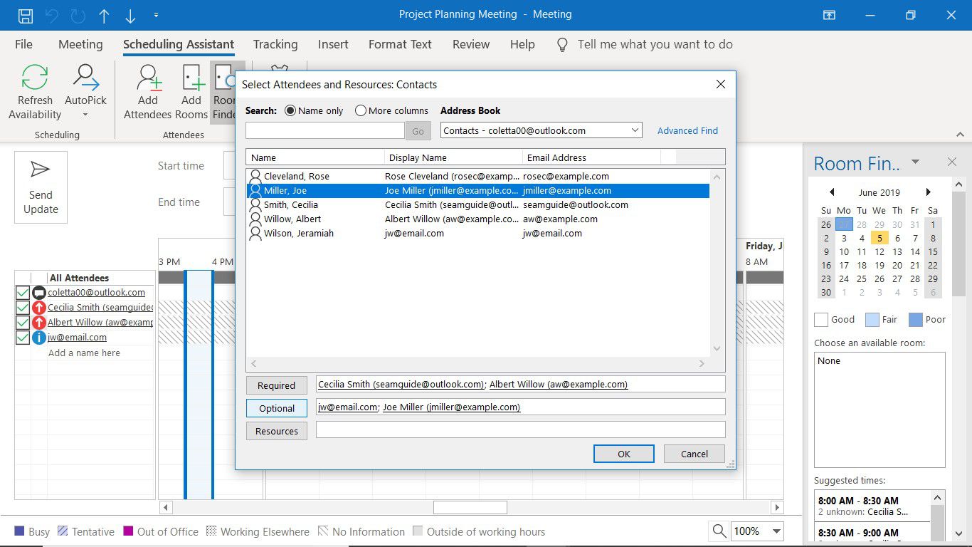 How To Add Optional Attendees In Outlook Mailboxinsights