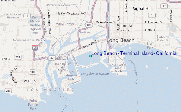 Long Beach Terminal Island California Tide Station Location Guide