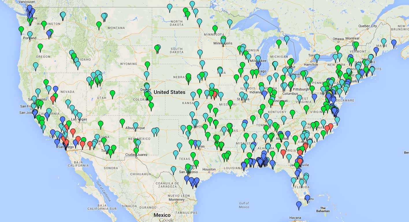 Map Of Army Bases Where Dentists Can Serve