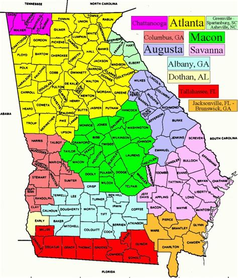 Map Of Georgia Zip Codes And Travel Information Download Free Map Pertaining To Atlanta Zip