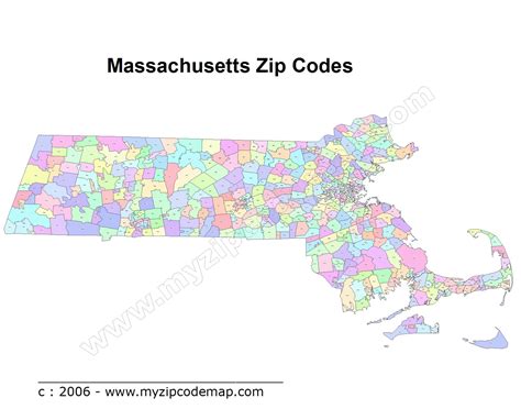 Massachusetts Zip Code Map Zip Code Map Imaginary Maps Map