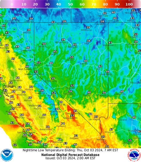 Noaa Graphical Forecast For Nevada