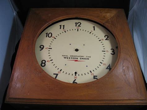 Original Western Union Naval Observatory Time Clock Self Winding Clock Co As Fnd 1814660975