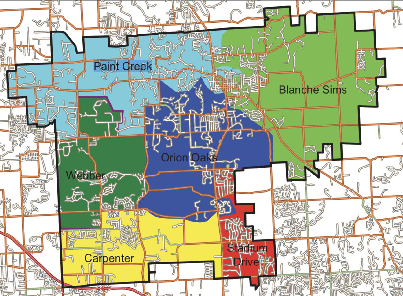 Orion Township Zoning Map Squaw Valley Trail Map