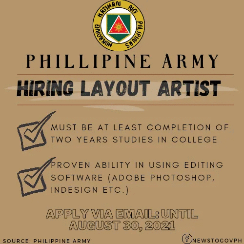 Philippine Army Is Hiring 400 Officers Newstogov