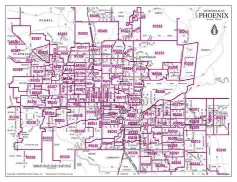 Phoenix Zip Code Map 2023