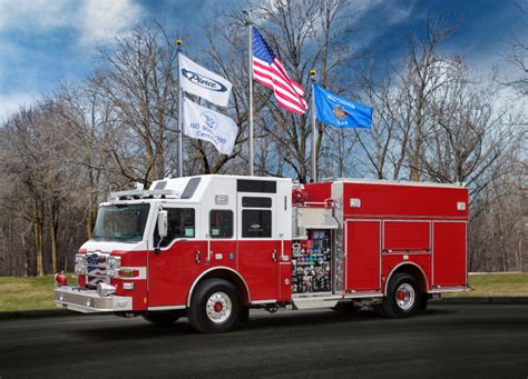 Pierce Fire Truck Enforcer Pumper Delivered To Bernards Township And