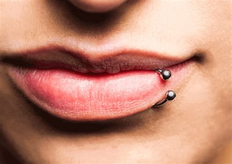 Piercing On The Top Lip