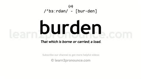 Pronunciation Of Burdensome Definition Of Burdensome Youtube