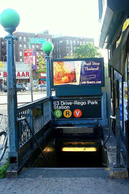 Rego Park Queens Ny Queens Boulevard At 63Rd Drive Looking West