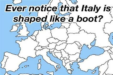 Shape Of Italy Joke