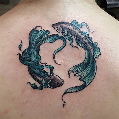 Siamese Fighting Fish Tattoo With Images Pisces Tattoo Designs