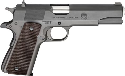 Springfield Mil Spec 1911 Full Size 45 Acp 5 Silver Cocobolo 7Rd 2 Mags Match Grade California Compliant 3 Dot Stainless Steel Impact Guns