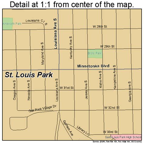 St Louis Park Minnesota Street Map 2757220