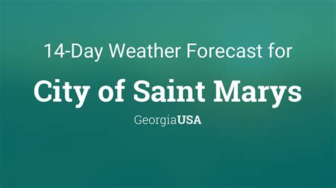 St Marys Georgia Weather Forecast